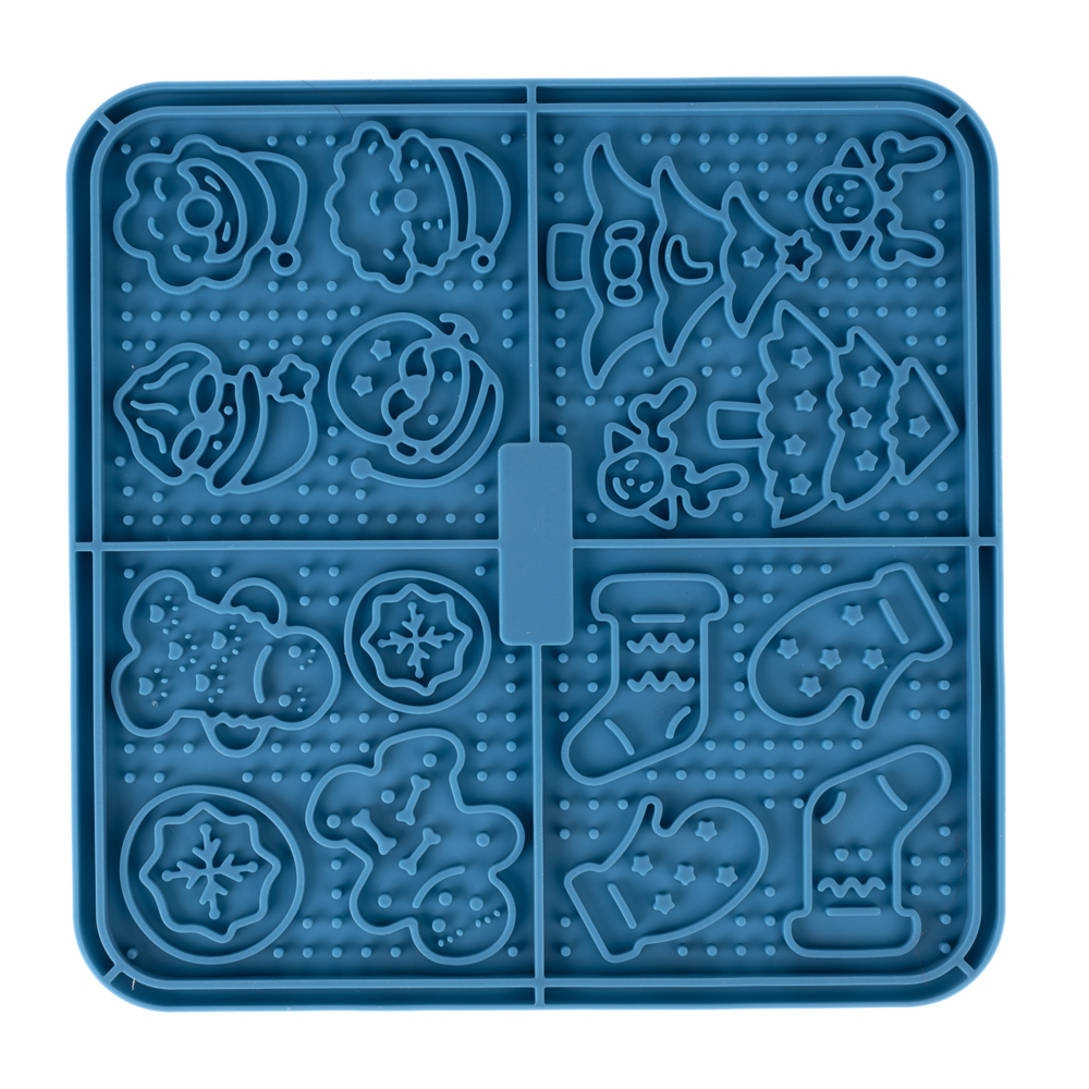 TIAKI świąteczna mata do lizania - Dł. x szer. x wys.: 16 x 16 x 0,8 cm
