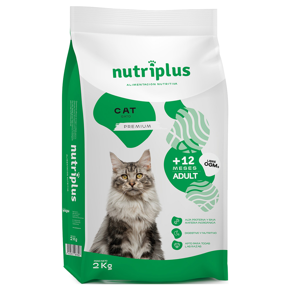 5% taniej! Nutriplus, karma sucha, 2 kg / 7 kg - Cat Adult, 2 kg