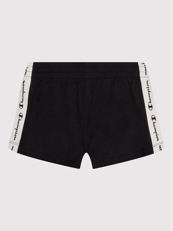 Champion Szorty sportowe 404357 Czarny Regular Fit