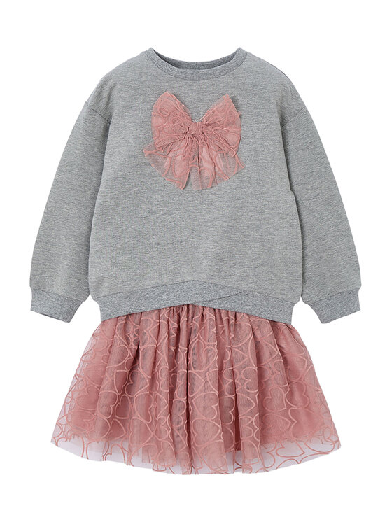Mayoral Komplet bluza i spódniczka 4936 Różowy Regular Fit