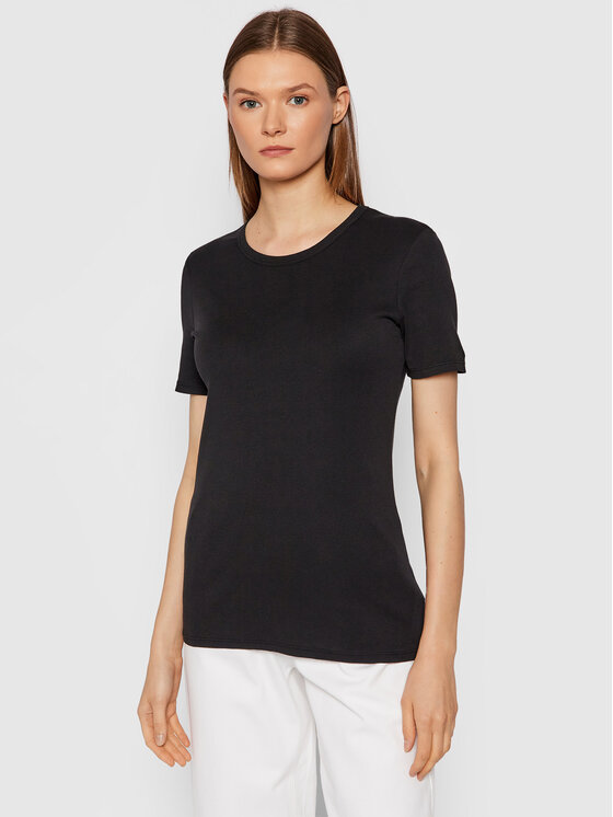 United Colors Of Benetton T-Shirt 3GA2E16A0 Czarny Regular Fit