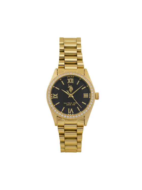 U.S. Polo Assn. Zegarek Melanie USP8464BK Złoty