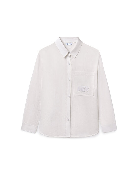 Mayoral Koszula 7197 Biały Regular Fit