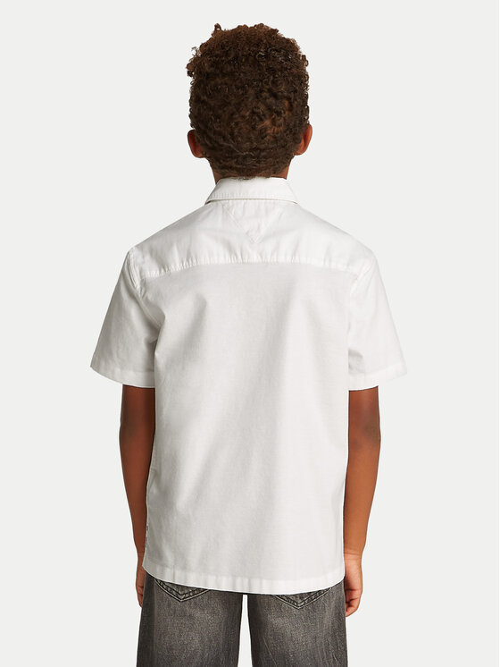 Tommy Hilfiger Koszula KB0KB09554 D Biały Regular Fit