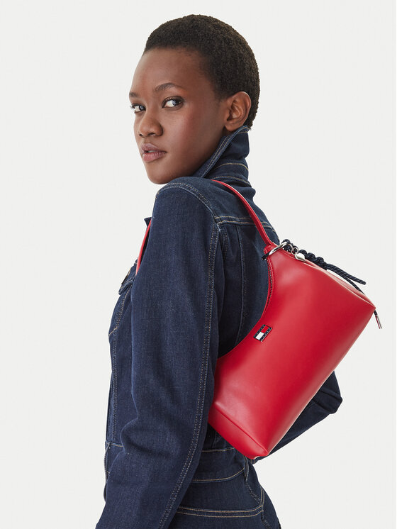 Tommy Jeans Torebka Tjw City Charm Shoulder Bag AW0AW18458 Czerwony