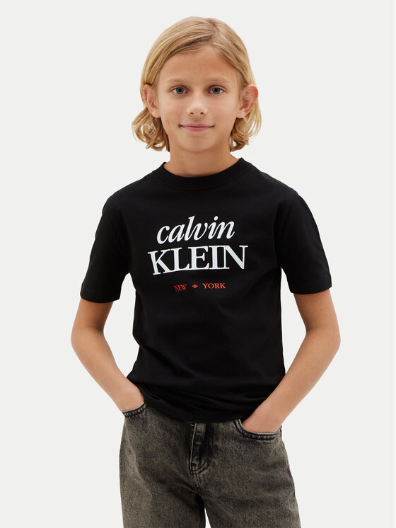 Calvin Klein Jeans T-Shirt LVCKSJA07B Czarny Regular Fit