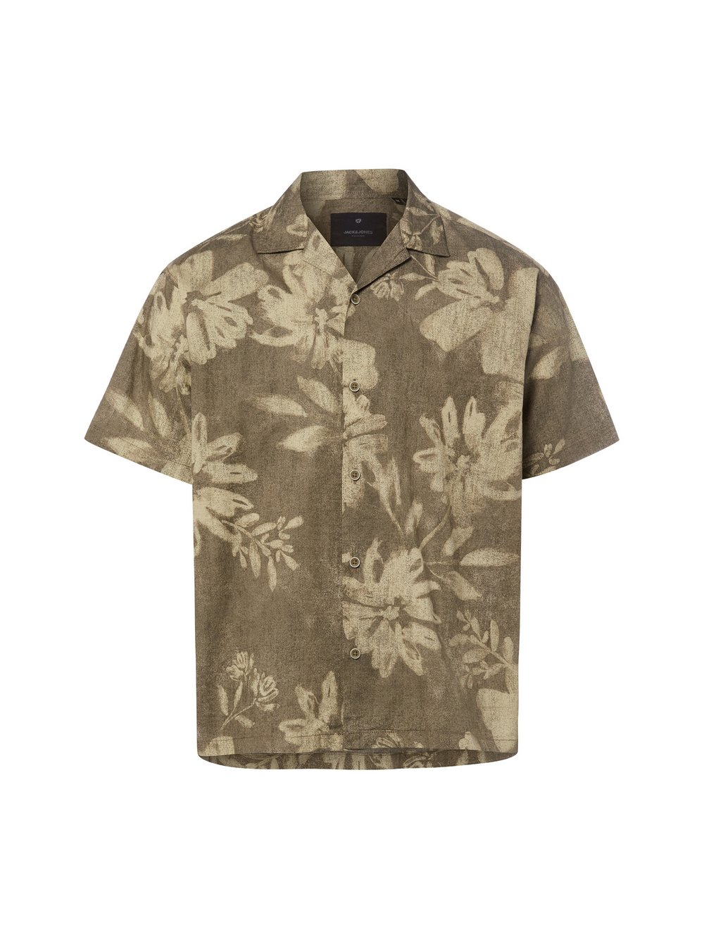 Jack & Jones Męska koszula casual - JPRBlavenice Mężczyźni Regular Fit Bawełna zielony, L