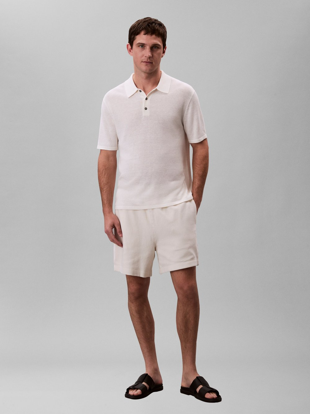 Calvin Klein Jeans Szorty Mężczyźni beżowy, S