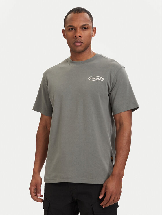 G-Star Raw T-Shirt 90s Logo D28921-D976 Zielony ciemny Regular Fit