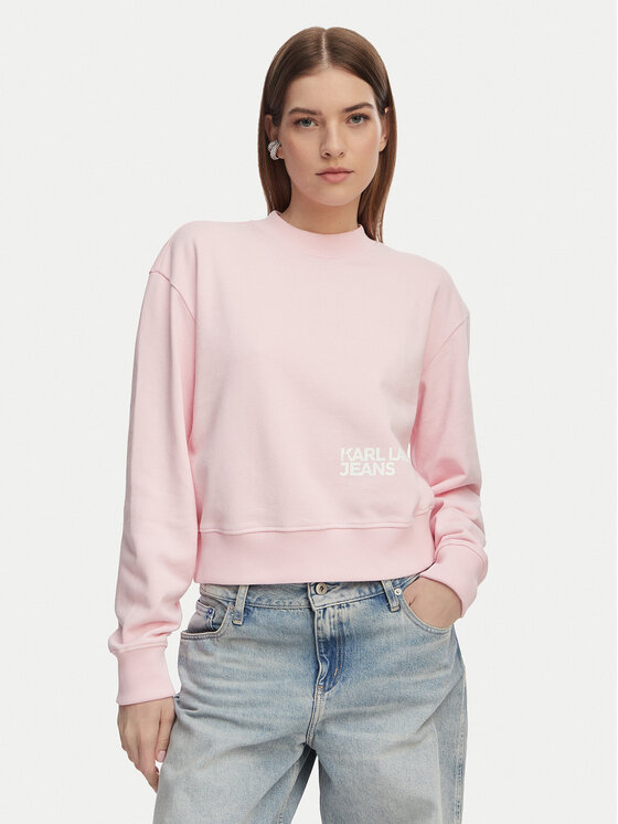 Karl Lagerfeld Jeans Bluza B2W20039 Różowy jasny Regular Fit