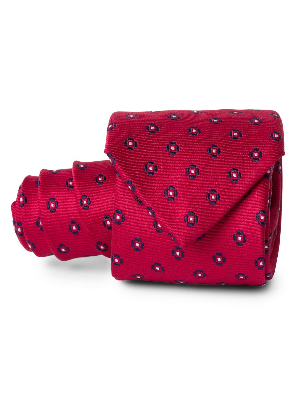 Finshley & Harding Krawat męski Mężczyźni Jedwab czerwony, ONE SIZE