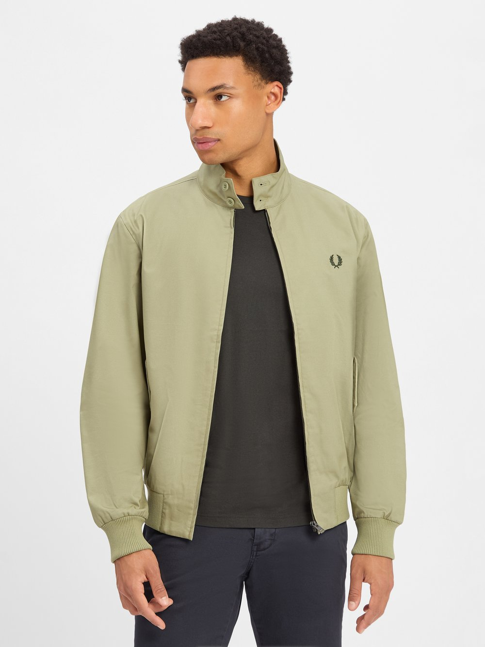Fred Perry Bluza męska Mężczyźni Bawełna zielony, L