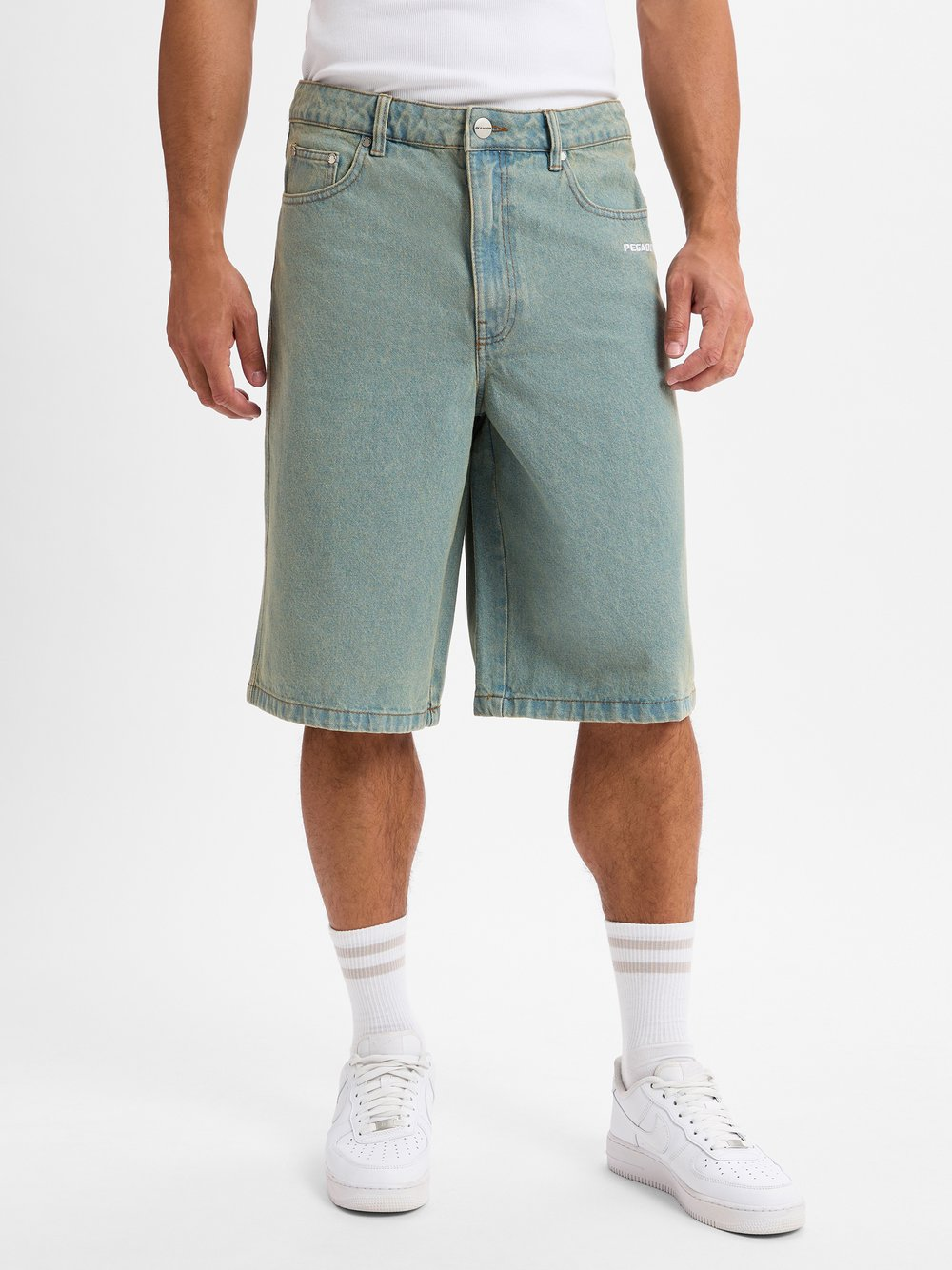 PEGADOR Męskie spodenki jeansowe - Kolar Jorts Mężczyźni Bawełna niebieski, 32