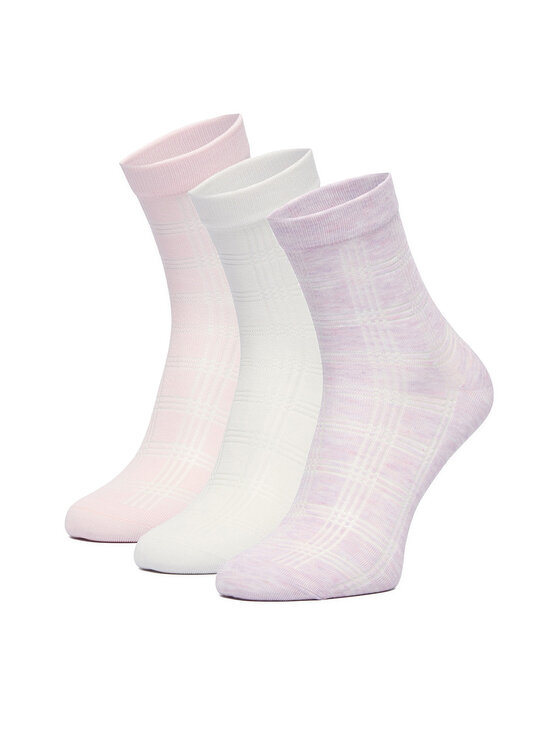 Nine West Skarpety krótkie CEO_BR_NW_25079_W_AW25 (3 PACK) Różowy