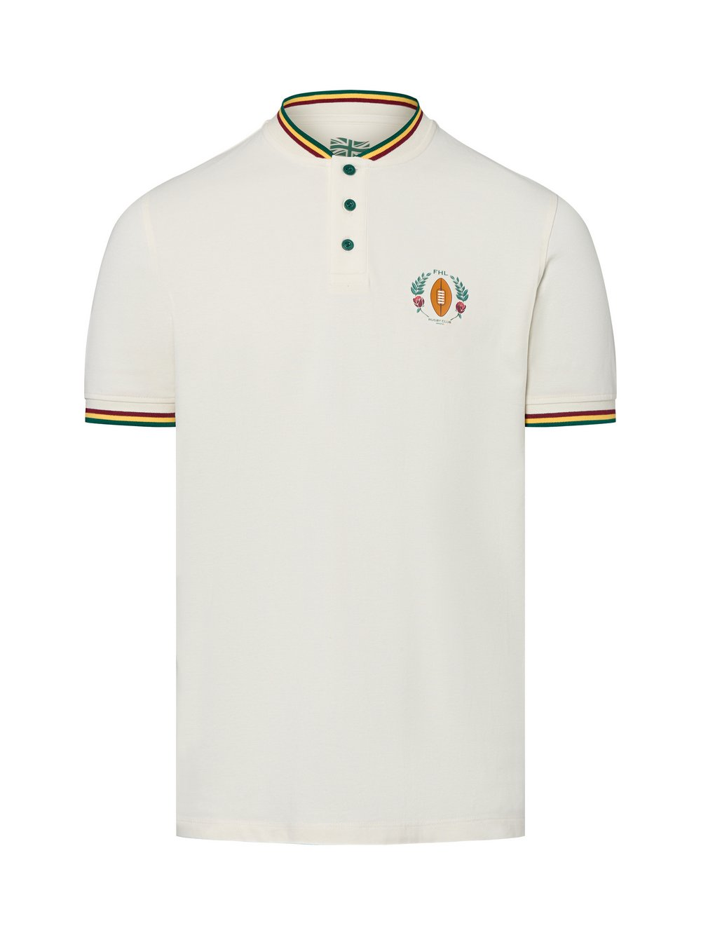 Finshley & Harding London Męska koszulka polo Mężczyźni Bawełna biały, M