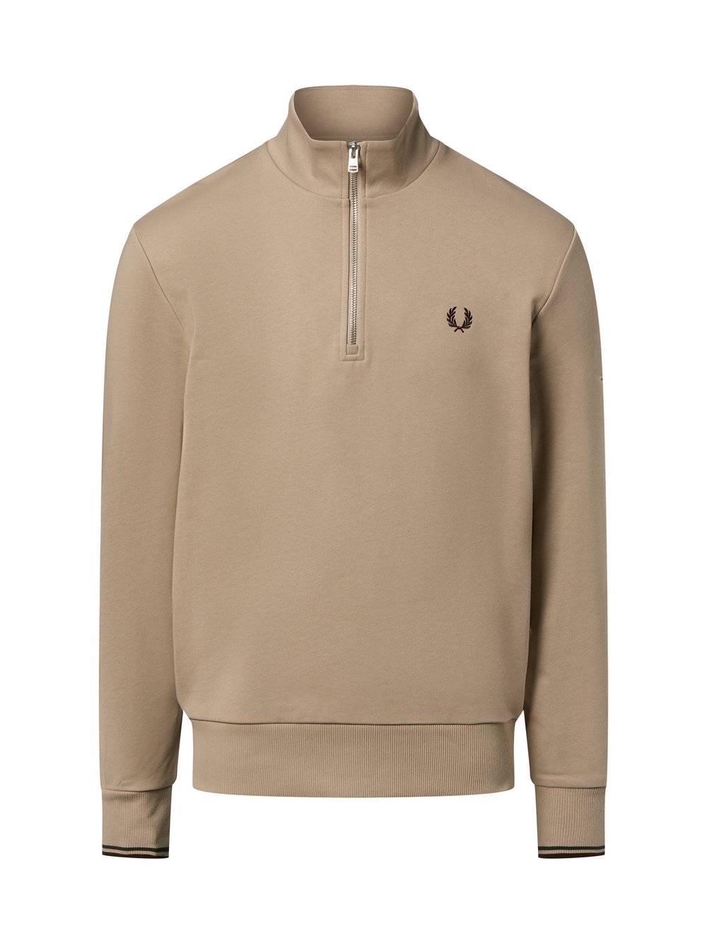 Fred Perry Męska bluza nierozpinana Mężczyźni Bawełna beżowy, XL