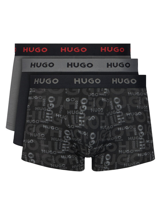 HUGO Komplet bokserek Triplet Design 50532550 Czarny