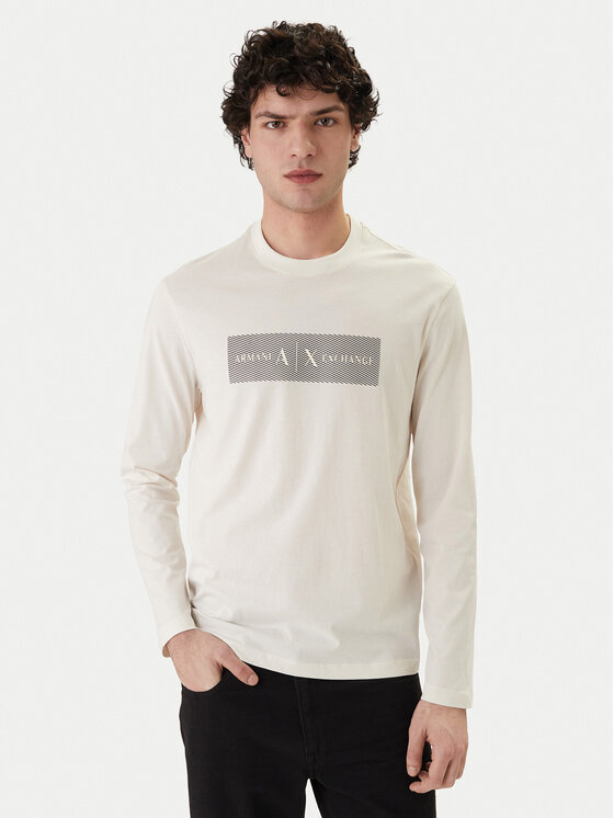 Armani Exchange Longsleeve XM002820 AF10356 U1074 Écru Regular Fit