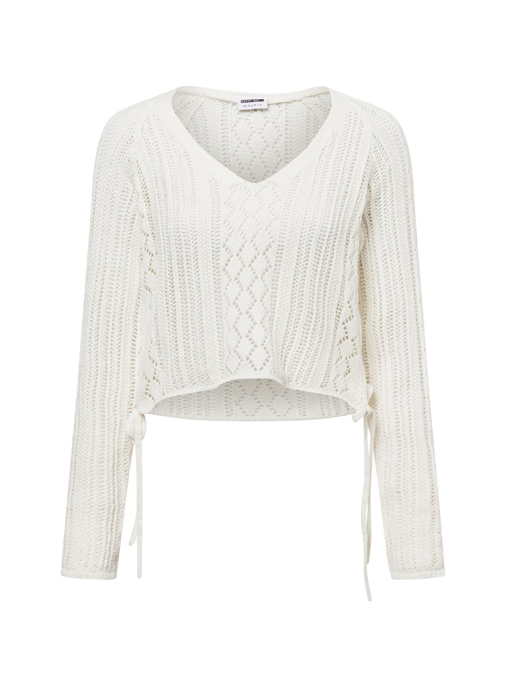 Noisy May Sweter damski z dzianiny - NMLuna Kobiety biały, XL