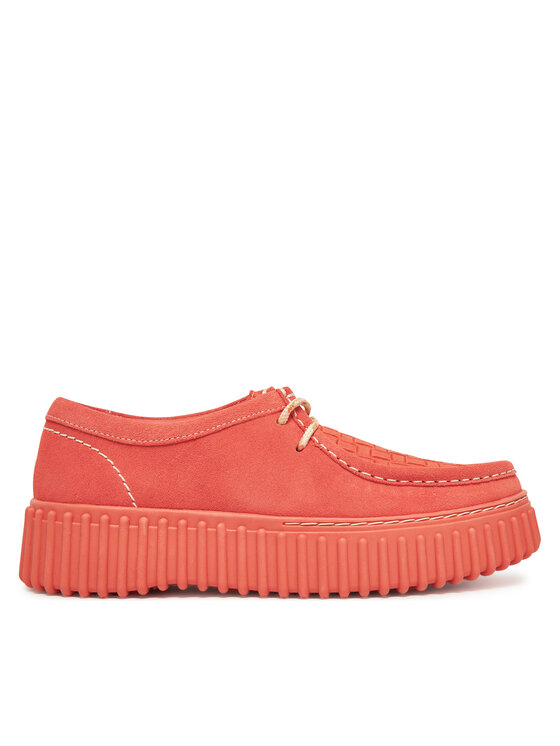 Clarks Półbuty Torhill Bee 26181187 Koralowy