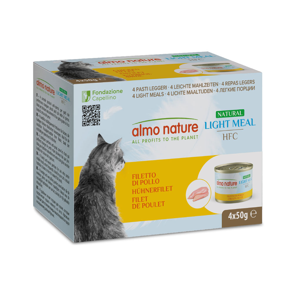 Korzystny pakiet Almo Nature HFC Natural Light, 16 x 50 g - Filet z kurczaka