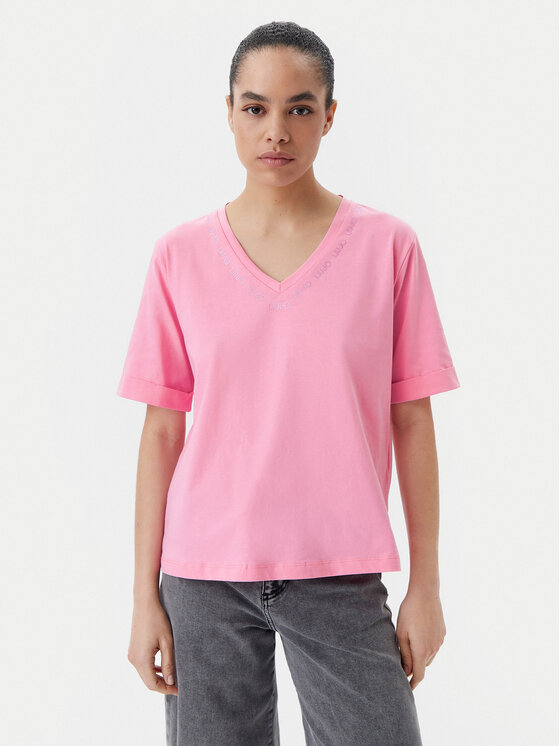Liu Jo Sport T-Shirt q-roa-35247 Kolorowy Regular Fit