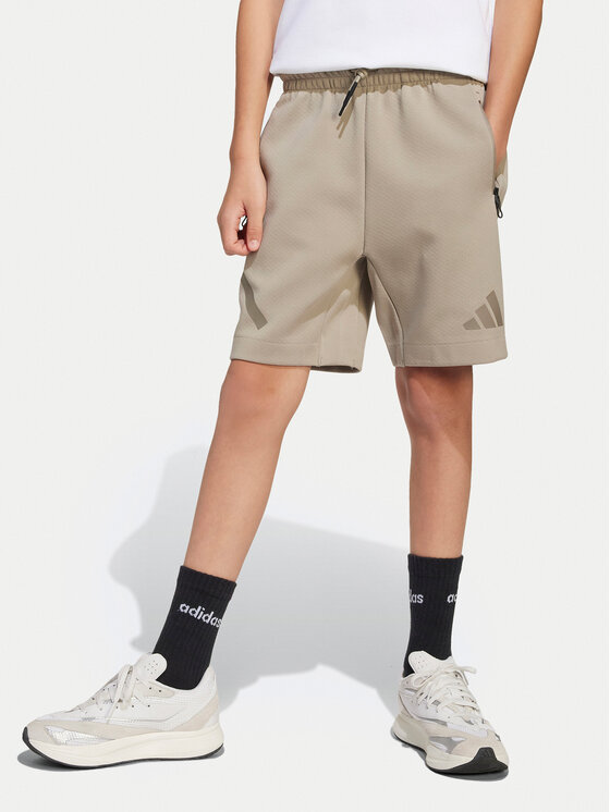 adidas Szorty sportowe Z.N.E. JD0009 Beżowy Loose Fit
