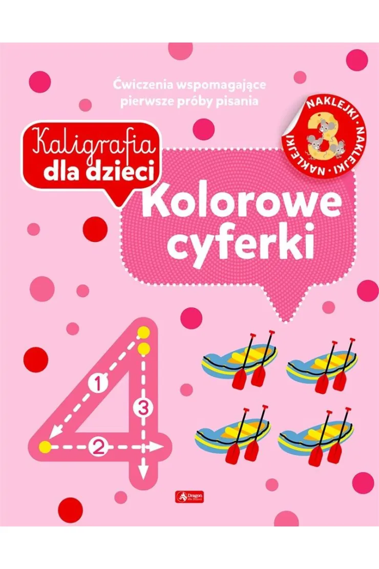 Kolorowe cyferki. Kaligrafia dla dzieci