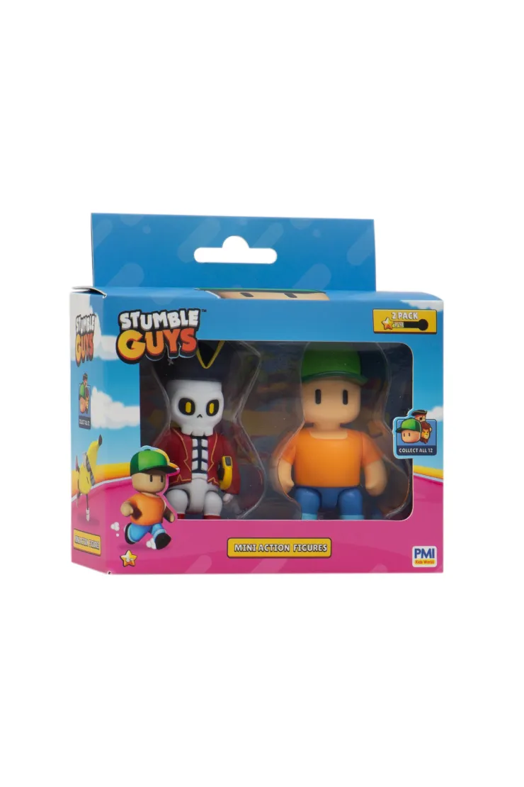 Stumble Guys Mini Action Figures 2 Pack Mr. Stumble Capt Nohart