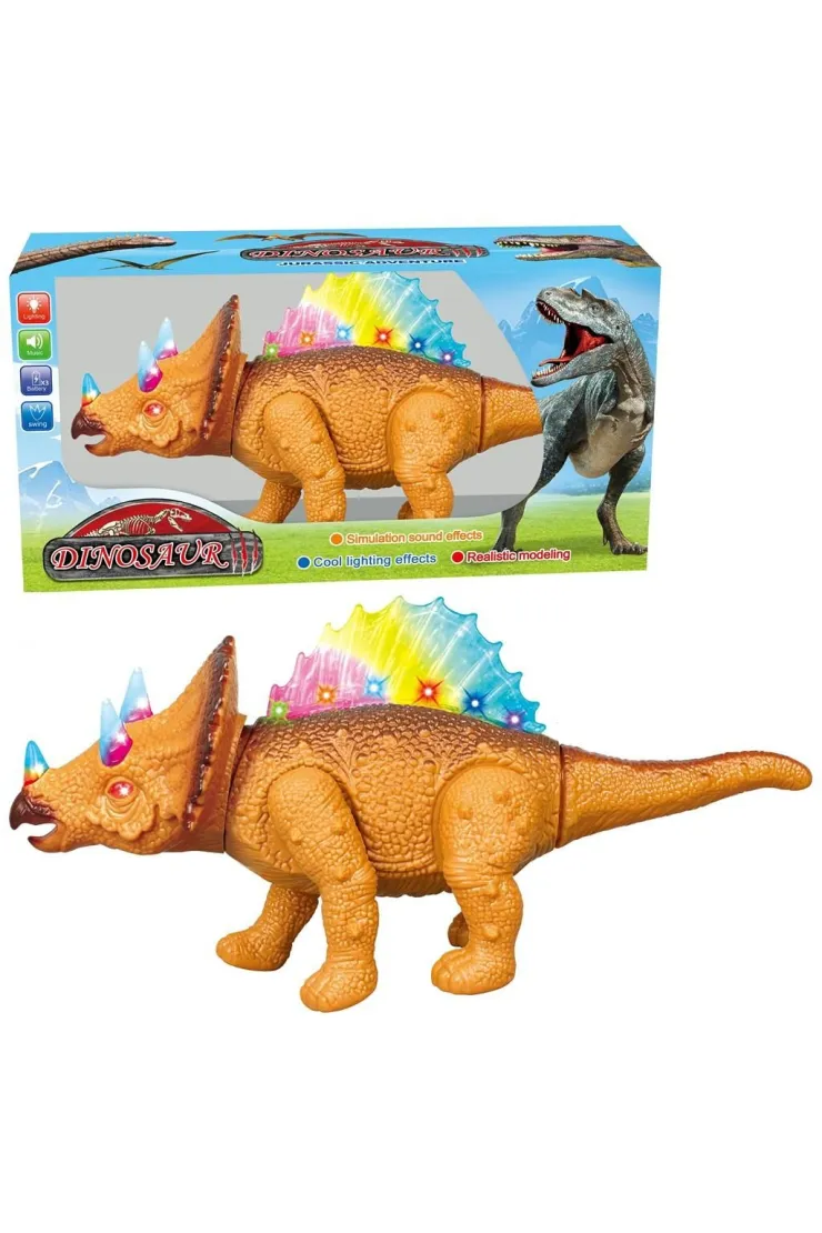 Dinozaur chodzący na baterie z głosem