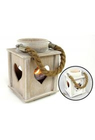 Lampion na tealight drewniany MIX