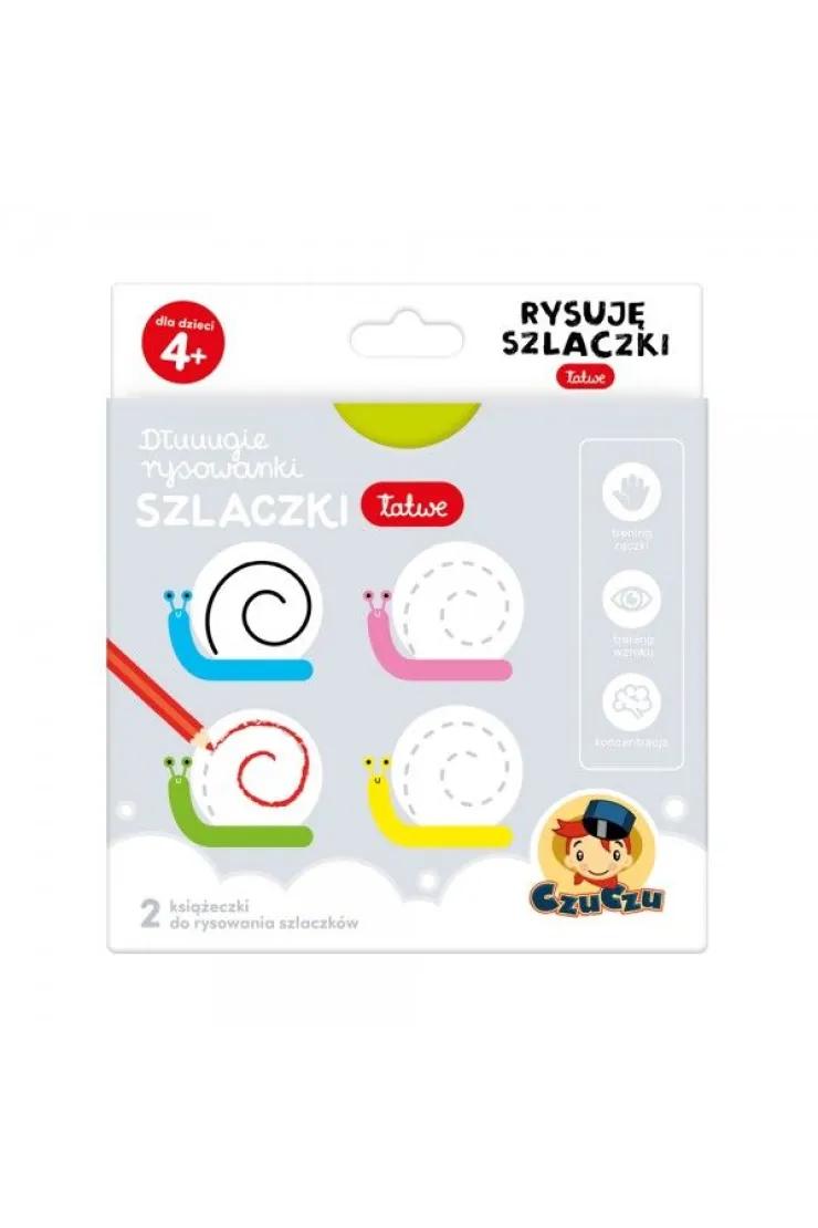 CzuCzu Dłuuugie rysowanki Rysuję szlaczki Łatwe 4+