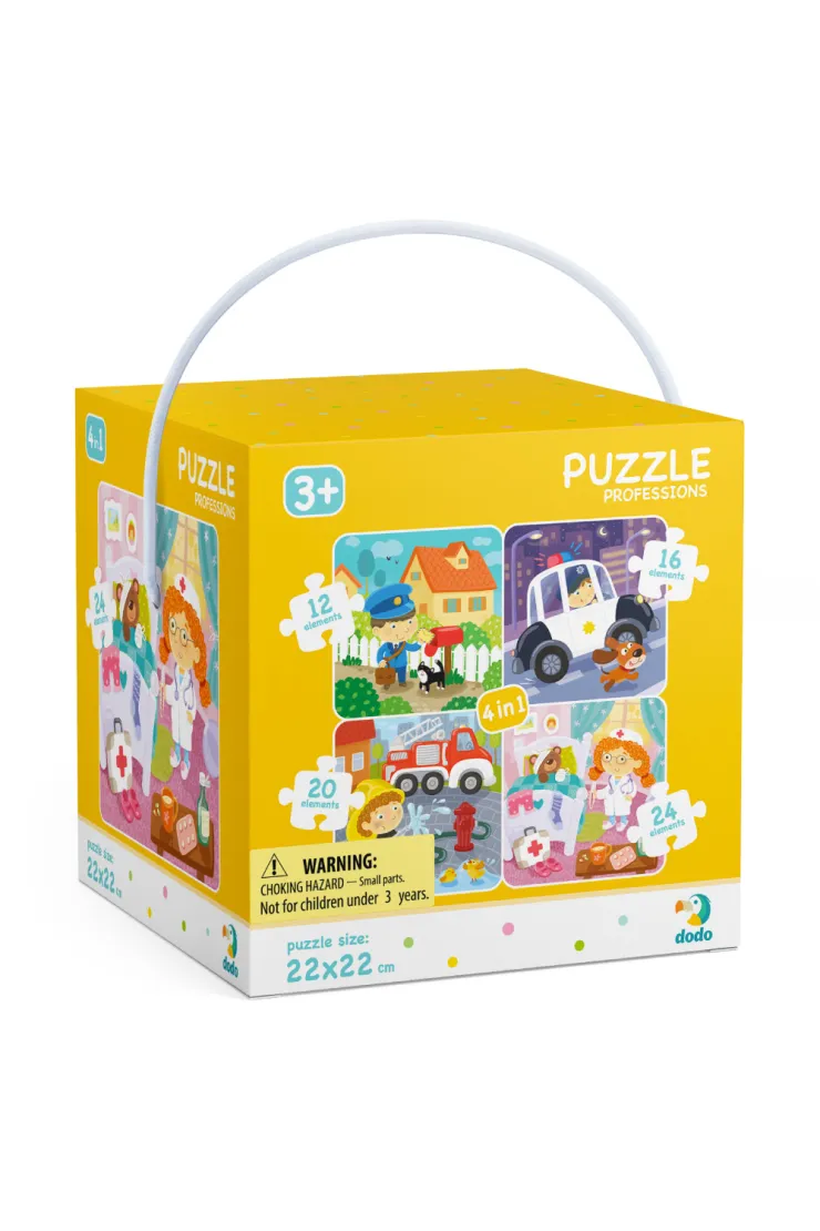 Puzzle 4w1 - Moje Zawody (12+16+20+24 el.)