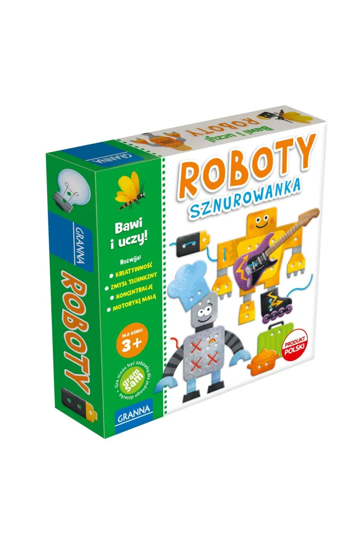 Zestaw kreatywny Roboty sznurowanka