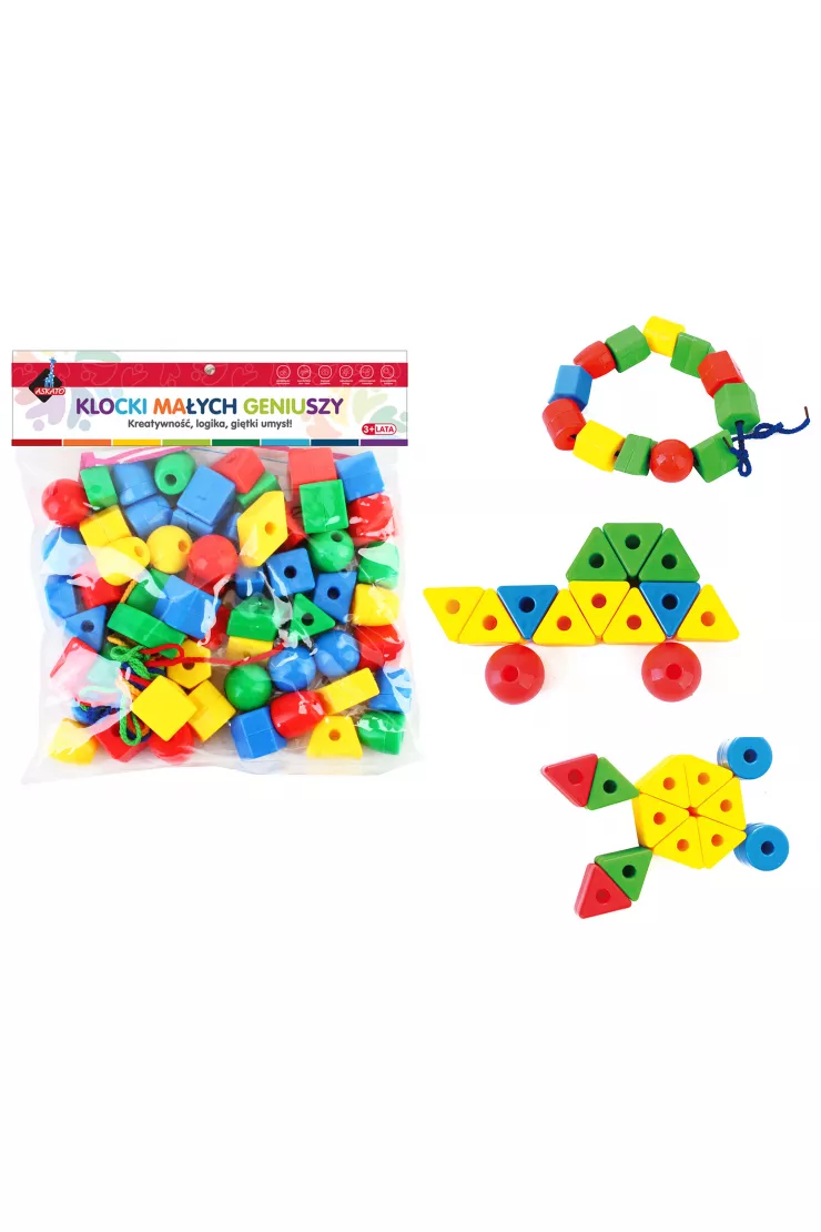  Klocki Geometryczne 62 elementy