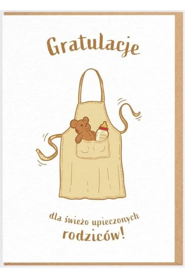 Świeżoo upieczeni rodzice kartka