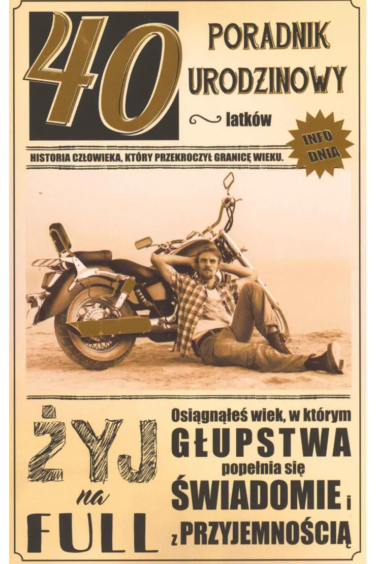 Kartka okolicznościowa Urodziny 40 U10