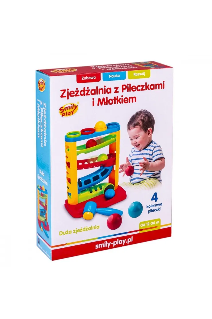 Zjeżdżalnia z piłeczkami i młotkiem 27X8X35 SP82932 468915 ANEK