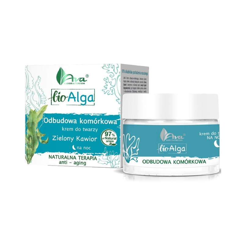 AVA krem do twarzy na noc Odbudowa Komórkowa Bio Alga 50 ml