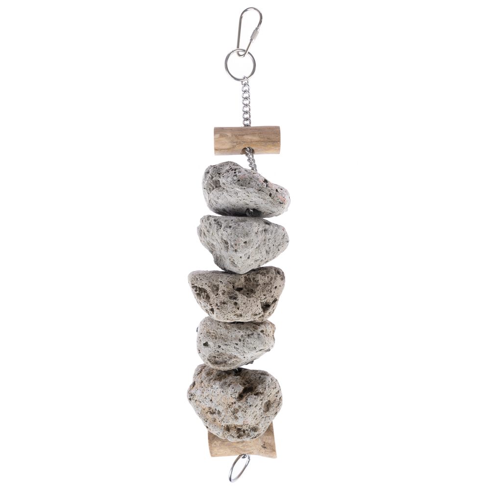 TIAKI zabawka dla ptaków, kamienny blok - ok. Ø 6 x dł. 30 cm miniaturka