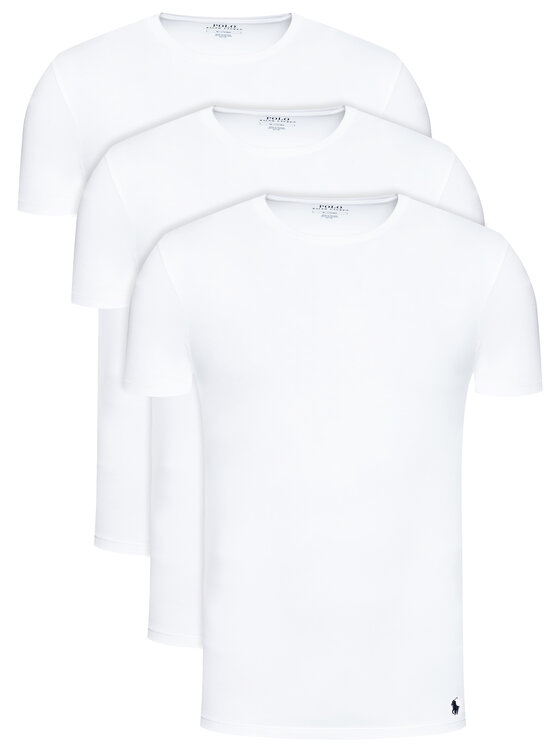 Polo Ralph Lauren Komplet t-shirtów Classic Crew 714830304003 Biały Regular Fit