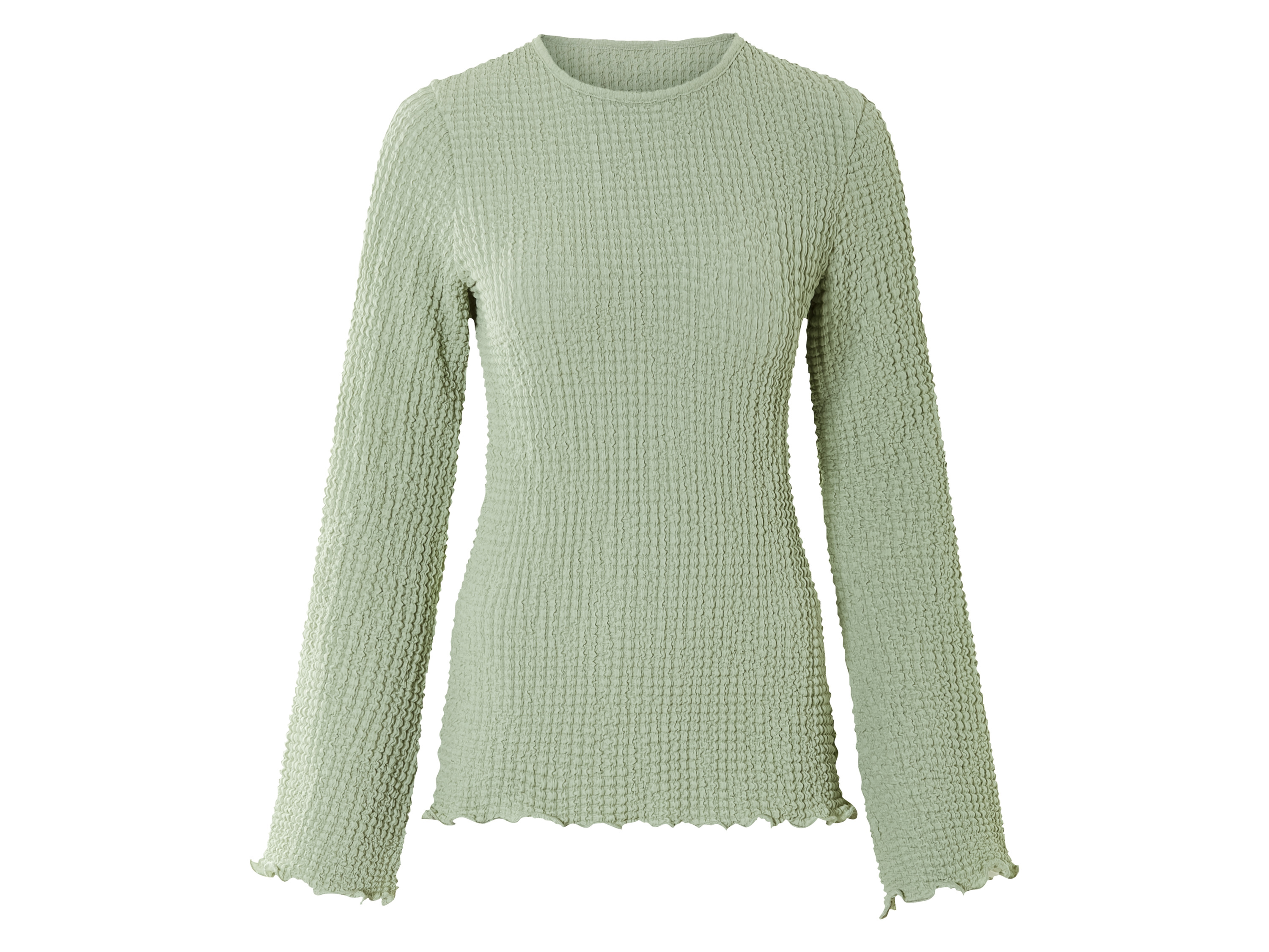 esmara® Koszulka damska z długim rękawem (Zielony, XS (32-34))
