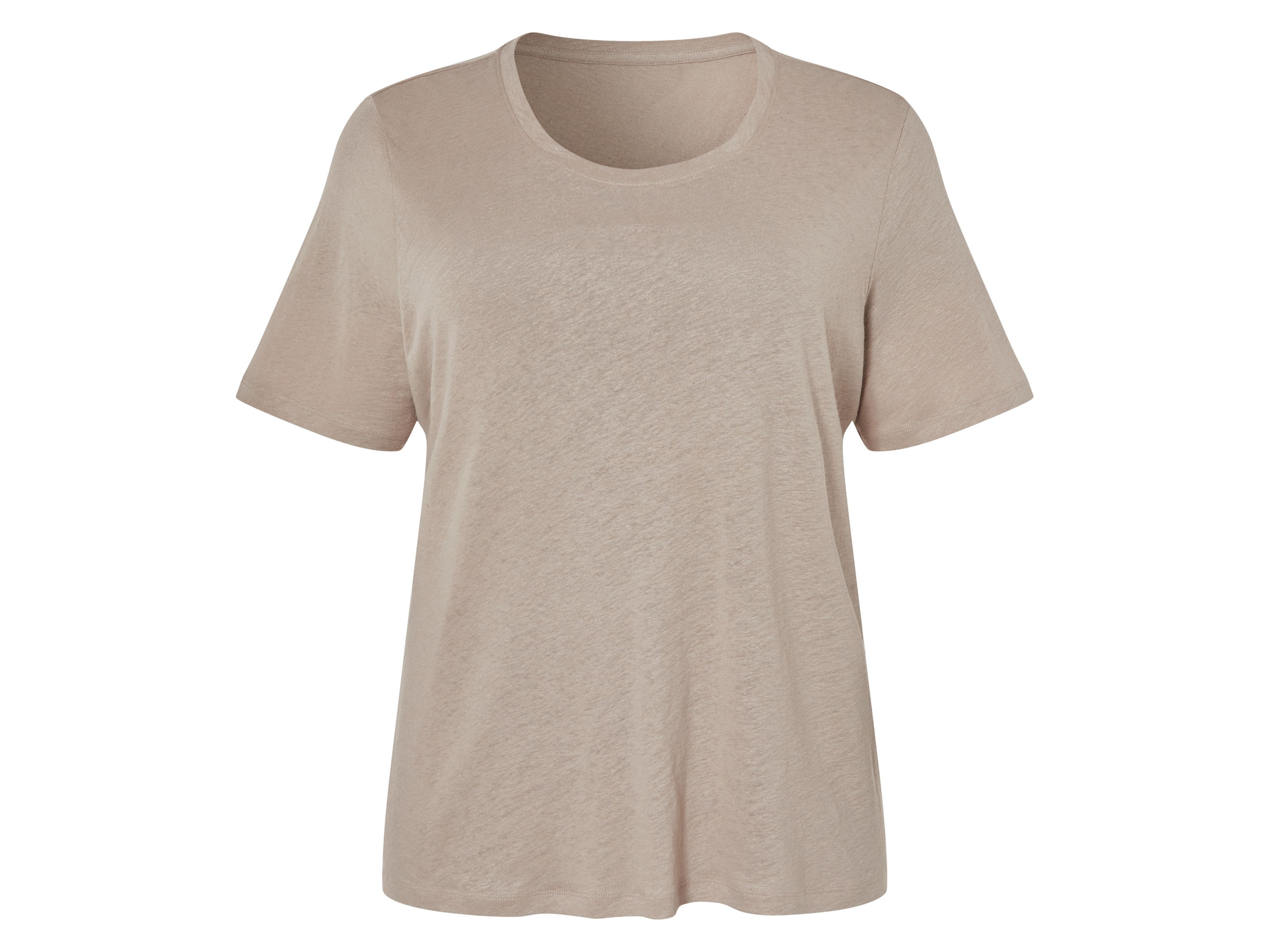 esmara® Koszulka damska z lnem (Taupe, 3XL(56/58))