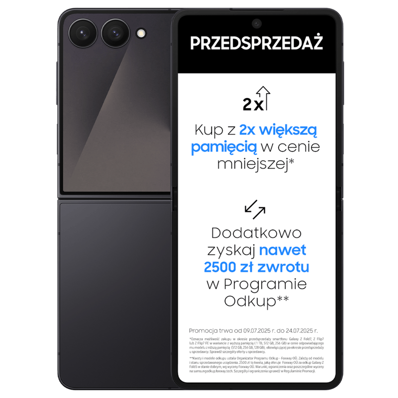 Samsung Galaxy Z FLIP7 5G 12/256GB Czarny