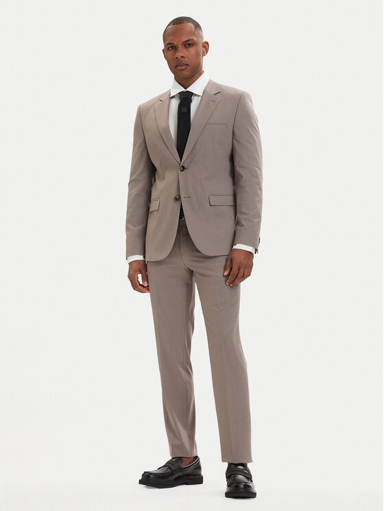 HUGO Garnitur Arti-Hesten 50544524 Brązowy jasny Extra Slim Fit