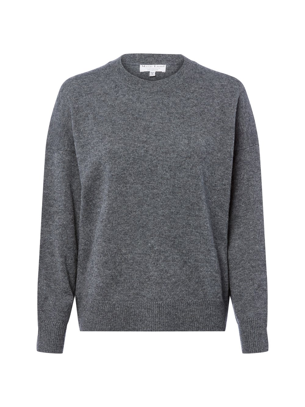 Marie Lund Damski sweter z czystego kaszmiru Kobiety Kaszmir szary, XS/S