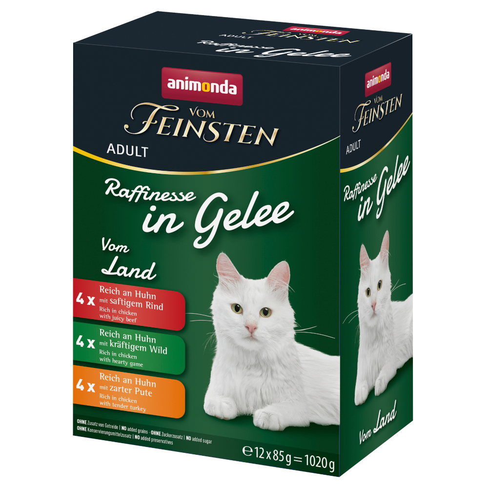 animonda Vom Feinsten Adult Raffinesse w galarecie, 24 x 85 g - Pakiet mieszany "vom Land" (3 smaki)