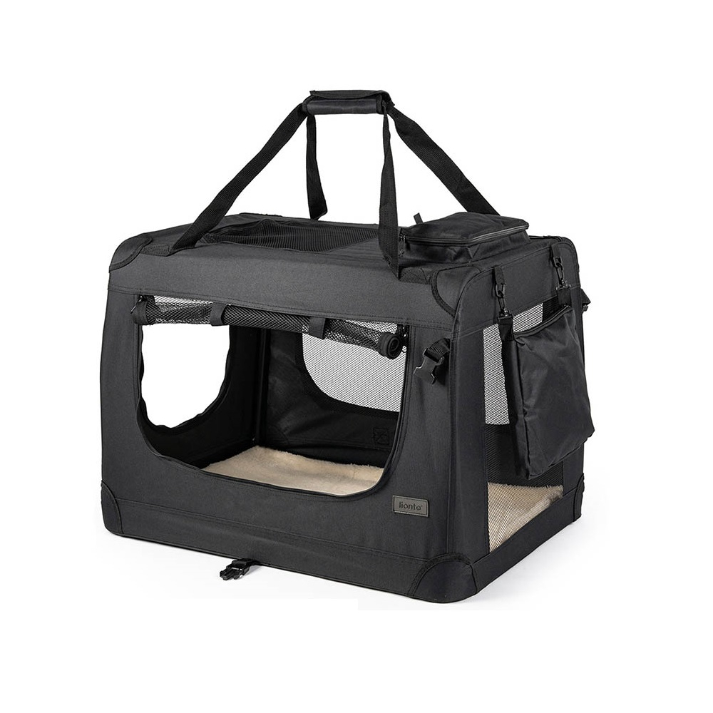 Lionto torba transportowa z tkaniny, czarna - Szer. 69 x gł. 101 x wys. 70 cm