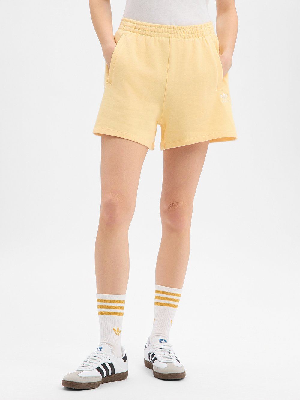 adidas Originals Damskie szorty dresowe Kobiety Bawełna żółty, M