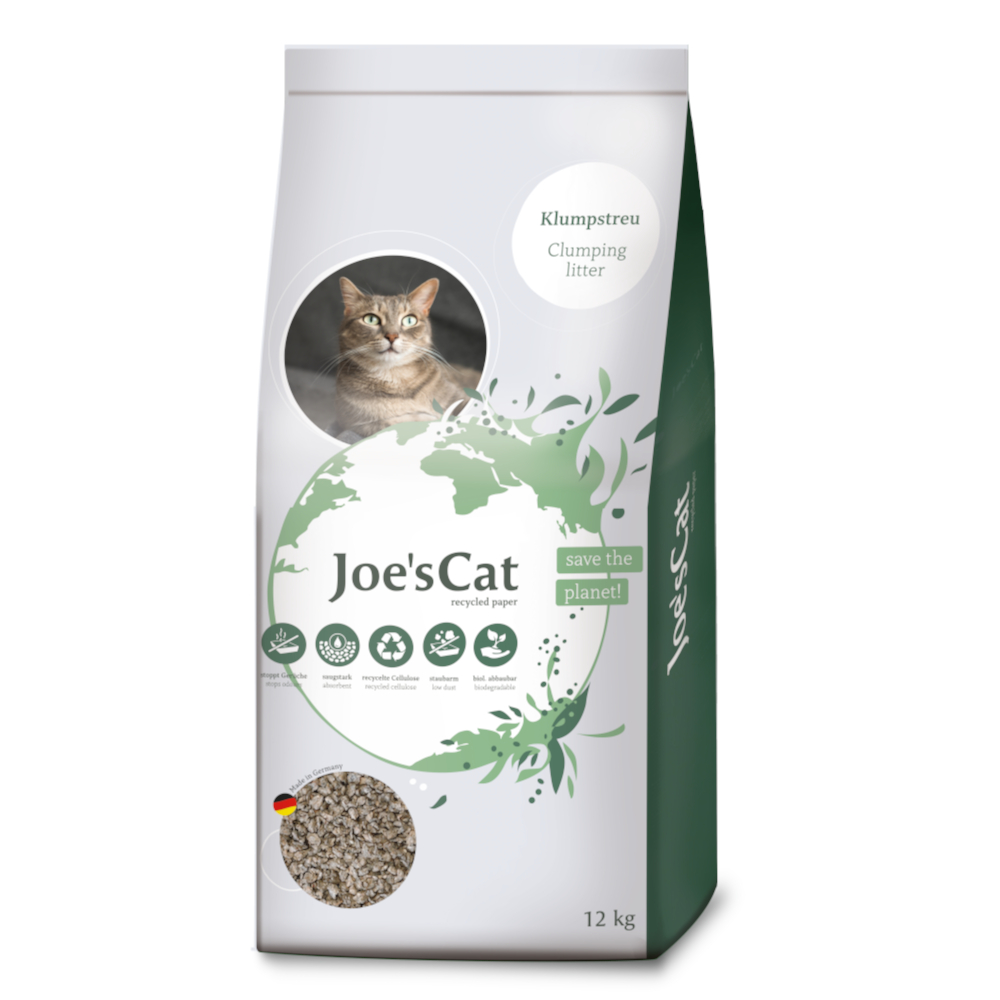 Joe's Cat zbrylający się żwirek z papieru z recyklingu - 32 l (12 kg)